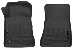 Ford Mustang Floor Mats - Front - Husky Liners - X-act Contour Series - Black - `15-`22