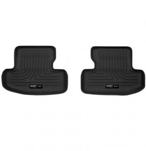 Ford Mustang Floor Mats - Rear - Husky Liners - X-act Contour Series - Black - `15-`22