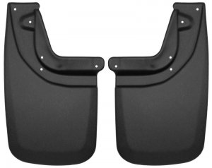 Toyota Tacoma Mud Guards - Rear - Husky Liners - Custom-Molded - Matte Finish - `05-`12