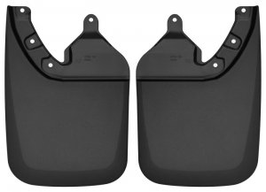 Toyota Tacoma Mud Guards - Rear - Husky Liners - Custom Molded - Black - 2016