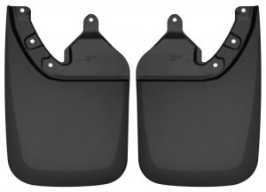 Toyota Tacoma Mud Guards - Rear - Husky Liners - Custom Molded - Black - 2016