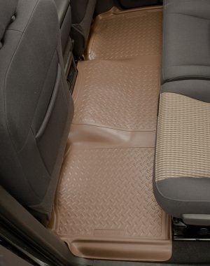 Toyota Tacoma Double Cab Floor Mats - Rear - Husky Liners - Classic Style - Black - `01-`03