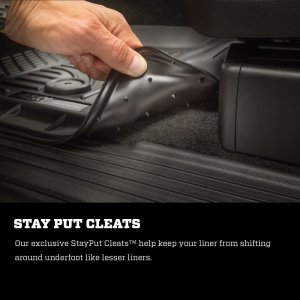 Toyota Tacoma Floor Mats - Front + Rear - Husky Liners - WeatherBeater Series - Black - `05-`13
