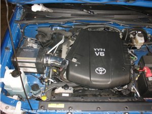 Toyota Tacoma X-Runner Performance Air Intake - Injen - Power-Flow System with MR Technology, PF2056WB - Wrinkle Black - `05-`09