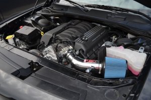 Chrysler 300 SRT8 Performance Air Intake - Injen - Power-Flow Short Ram - Wrinkle Black - `12-`14