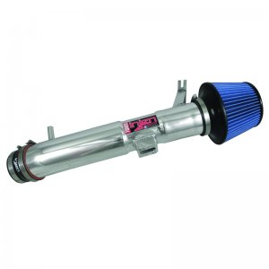 Ford Mustang Performance Air Intake - Injen - Power-Flow Cold Air Intake System, Short Ram, SuperNano-Web Dry Filter - Polished - `11-`14