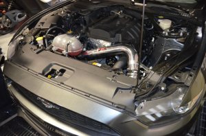 Ford Mustang Performance Air Intake - Injen - PowerFlow Intake System with MR Technology - Wrinkle Black - `15-`16