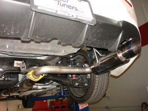 Mitsubishi Lancer Performance Exhaust - Rear - Injen - Axle Back, Titanium Tip (TT) Edition - Polished - `08-`11