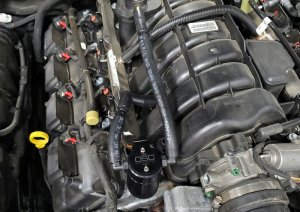 Dodge Charger Oil Separator - Passenger Side - J&L - 3.0 - Black Anodized - `05-`23