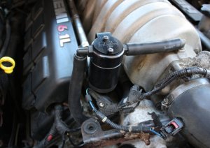 Dodge Challenger Oil Separator - Passenger Side - J&L - Oil Separator 3.0 - Black Anodized - `05-`10