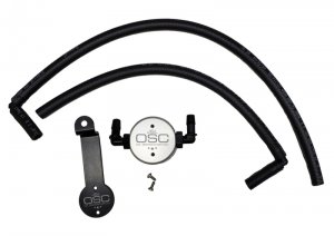 Toyota Tacoma Oil Separator - Driver Side - J&L - Oil Separator 3.0 - Clear Anodized - `05-`15