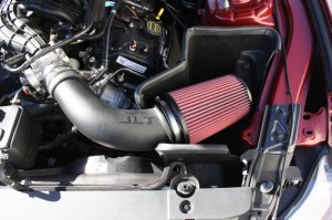 Ford Mustang Performance Air Intake - JLT - Cold Air Intake Kit w/Red Filter - Black Textured - `15-`17