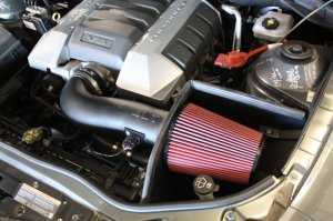 Chevrolet Camaro Performance Air Intake - JLT - Cold Air Intake Kit w/Red Filter - Tune Req - Black Textured - `10-`15