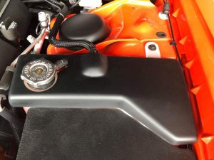 Dodge Challenger Coolant Tank Cover - JLT - Black Textured - `11-`19