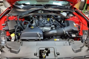 Ford Mustang Coolant Tank Cover - JLT - Black Textured - `15-`19