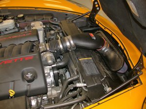 Chevrolet Corvette Performance Air Intake - K&N Engineering - AirCharger 63-3052 - Carbon Fiber - `06-`07