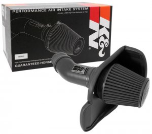 Dodge Challenger Performance Air Intake - K&N Engineering - Blackhawk - Black - `11-`13