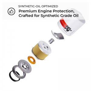 Mitsubishi Lancer Oil Filter - K&N Engineering - Wrench-Off - `03-`07