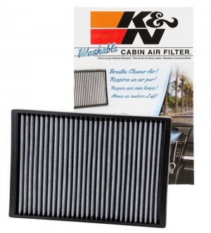 Chrysler 300 Cabin Air Filter - K&N Engineering - Washable, Reusable, High-Flow Synthetic Material - `05-`10