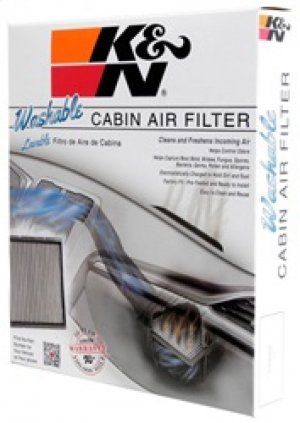 Chrysler 300 Cabin Air Filter - K&N Engineering - Washable, Reusable, High-Flow Synthetic Material - `05-`10
