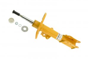 Ford Mustang Shocks - Front - KONI - 8741 Series, Externally Adjustable, Low Pressure Gas - Yellow - `15-`17