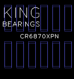 Nissan GT-R Performance Rod Bearings - King Engine Bearings - Race bearings, Tri-metal pMax Black - `09-`15