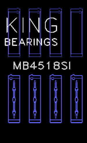 Chrysler 300 Main Bearings - King Engine Bearings - Size STD - `11-`20