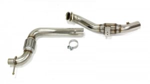 Ford Mustang Performance Exhaust - Kooks Headers - 3in Stainless Steel GREEN Catted Comp Downpipe - `15-`23