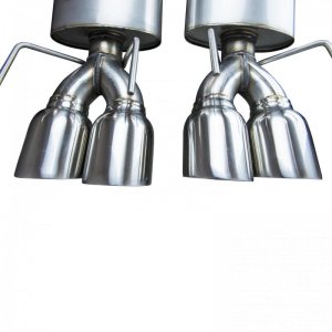 Chevrolet Corvette C6 Performance Exhaust - Rear - Kooks Headers - Axle Back - Polished - `09-`13