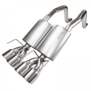 Chevrolet Corvette C6 Performance Exhaust - Rear - Kooks Headers - Axle Back - Polished - `09-`13