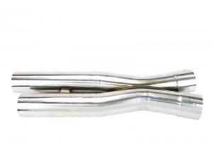 Chevrolet Corvette C7 Performance Exhaust - Kooks Headers - Cat X-Pipe, Stainless Steel, 3in. x 2-3/4in. (OEM), Catted - `14-`19