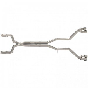 Chevrolet Camaro SS Performance Exhaust - Kooks Headers - Catted Muffler Delete with X-Pipe and Polished Quad Tips - `16-`24