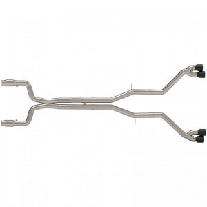 Chevrolet Camaro SS Performance Exhaust - Kooks Headers - Catted Header-Back Muffler Delete with X-Pipe - Black - `16-`24