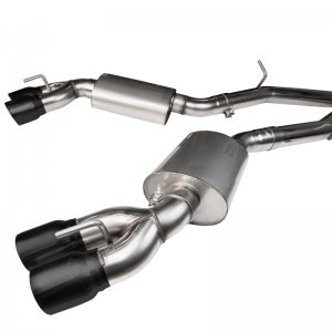 Chevrolet Camaro SS Performance Exhaust - Kooks Headers - 3in GREEN Catted Header-Back with X-Pipe and Quad Tips - Black - `16-`24