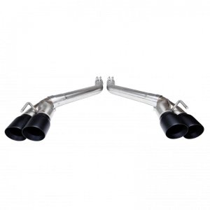 Chevrolet Camaro SS Performance Exhaust - Rear - Kooks Headers - Axle Back Muffler Delete with Quad Tips - Black - `16-`24