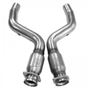 Chrysler 300C SRT8 Performance Exhaust - Kooks Headers - 3in x 3in Outlet GREEN Catted Stainless Steel Connection Pipes - `06-`15
