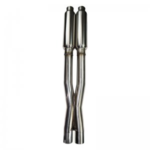 Dodge Charger SRT Performance Exhaust - Kooks Headers - Cat Back (3in OEM Style, 4in Black Slash Cut Tips) - Black - `15-`18