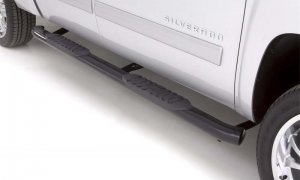 Toyota Tacoma Double Cab Nerf Bars - LUND - 5 Inch Oval Curved - Black - 2005