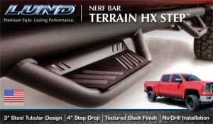 Toyota Tacoma Nerf Bars - LUND - Terrain HX Step - Black - `16-`19