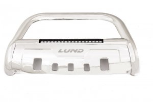 Toyota Tacoma Bull Bar - LUND - Oval Bull Bars with Integrated LED Light Bar - Polished - `16-`17