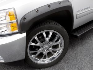 Toyota Tacoma Fender Flares - Front + Rear - LUND - RX-Rivet Style Textured - Black - `16-`17
