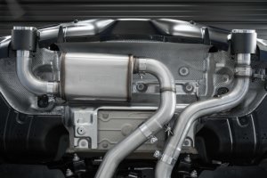 Toyota Supra Performance Exhaust - Dual Rear Exit - MBRP - Cat Back, T304 Stainless Steel, Burnt End Tips - 2020