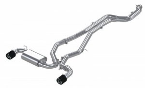 Toyota Supra Performance Exhaust - Rear - MBRP - Cat Back Dual Rear Exit - Carbon Fiber - 2020