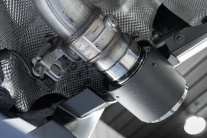 Toyota Supra Performance Exhaust - Rear - MBRP - Cat Back Dual Rear Exit - Carbon Fiber - 2020