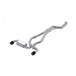 Toyota Supra Performance Exhaust - Rear - MBRP - Cat Back Dual Rear Exit - Carbon Fiber - 2020
