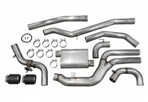 Toyota Supra Performance Exhaust - Rear - MBRP - Cat Back Dual Rear Exit - Carbon Fiber - 2020