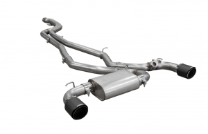 Toyota Supra Performance Exhaust - Rear - MBRP - Cat Back Dual Rear Exit - Carbon Fiber - 2020