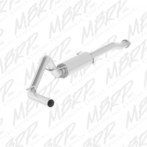 Toyota Tacoma Performance Exhaust - Single Side Exit - MBRP - Cat Back, Aluminized Steel, Armor Lite - `16-`19