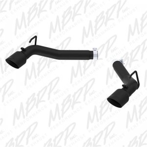 Chevrolet Camaro Performance Exhaust - Rear - MBRP - Armor BLK Series Axle Back, Muffler Delete, Dual Rear Exit, 3in. - Black - `10-`15
