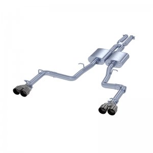 Dodge Challenger Performance Exhaust - Dual Rear Exit - MBRP - Armor Lite Cat Back, 3.5in. Dual Out Tips, Aluminized - `15-`21